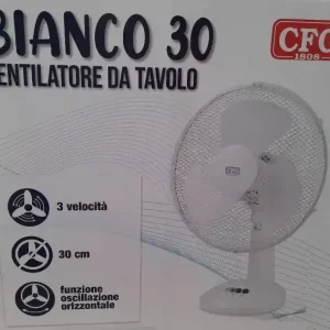 Bestel Nu Ventilatore da tavolo diametro 30 cm bianco ev109 16249